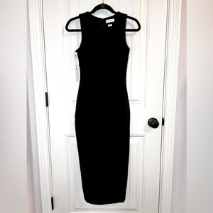 NWT Aritzia Babaton Impress Lined Maxi Dress - Black / Noir